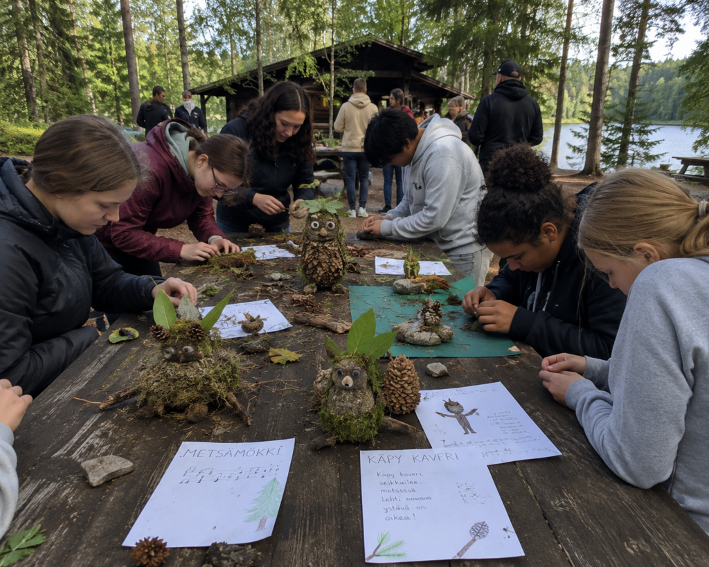 Aprendre també fora de l’aula: una experiència al bosc